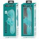 Вибратор PRETTY LOVE - MULTIFUNCTION RABBIT VIBRATOR 4 IN 1 BUTTERFLY AQUA GREEN