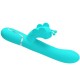 Вибратор PRETTY LOVE - MULTIFUNCTION RABBIT VIBRATOR 4 IN 1 BUTTERFLY AQUA GREEN