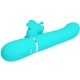 Вибратор PRETTY LOVE - MULTIFUNCTION RABBIT VIBRATOR 4 IN 1 BUTTERFLY AQUA GREEN