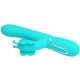 Вибратор PRETTY LOVE - MULTIFUNCTION RABBIT VIBRATOR 4 IN 1 BUTTERFLY AQUA GREEN