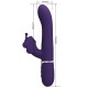 Вибратор PRETTY LOVE - MULTIFUNCTION RABBIT VIBRATOR 4 IN 1 BUTTERFLY PURPLE