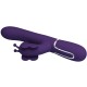 Вибратор PRETTY LOVE - MULTIFUNCTION RABBIT VIBRATOR 4 IN 1 BUTTERFLY PURPLE