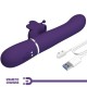 Вибратор PRETTY LOVE - MULTIFUNCTION RABBIT VIBRATOR 4 IN 1 BUTTERFLY PURPLE