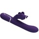 Вибратор PRETTY LOVE - MULTIFUNCTION RABBIT VIBRATOR 4 IN 1 BUTTERFLY PURPLE