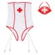 Еротичен костюм SUBBLIME - SEXY NURSE COSTUME WITH TEDDY S/M