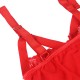 Секси боди SUBBLIME - TEDDY WITH GARTER STRAP DETAIL CHEST RED S/M