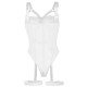 Секси боди SUBBLIME - TEDDY WITH GARTER STRAP DETAIL CHEST WHITE S/M