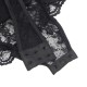 Секси боди SUBBLIME - TEDDY WITH GARTER WITH LACE DETAIL AND STRIPS BLACK L/XL