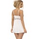 Бельо SUBBLIME - BABYDOLL V NECKLINE WITH BOW DETAIL WHITE L/XL