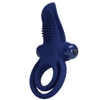 Двоен ринг PRETTY LOVE - BRONSON DOUBLE RING WITH VIBRAT