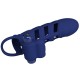 Пенис ринг PRETTY LOVE - ALTAF VIBRATOR RING WITH SILICONE SHEATH BLUE