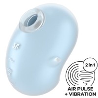 Вибратор SATISFYER - CUTIE GHOST LAY-ON VIBRATOR LIGHT BLUE