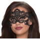 Маска QUEEN LINGERIE - WIDE BLACK LACE MASK