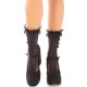 Чорапи LEG AVENUE - ANKLE SOCKS WITH RUFFLES BLACK