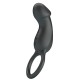 Пенис ринг PRETTY LOVE - TRAE VIBRATING BLACK RING WITH STIMULATOR