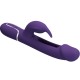 Вибратор PRETTY LOVE - KAMPAS RABBIT 3 IN 1 MULTIFUNCTION VIBRATOR WITH TONGUE VIOLET