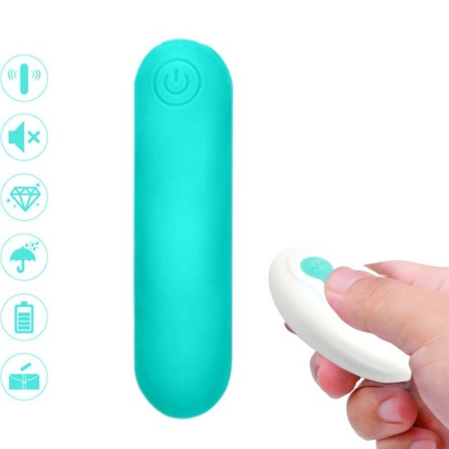 Вибратор ARMONY - SPLASH JOLINE VIBRATOR BULLET SILICONE REMOTE CONTROL 10 VIBRATIONS 65 X 15 CM GREEN