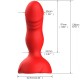 Вибратор ARMONY - EXTREME A BLOOM ROSE VIBRATOR & ANAL PLUG REMOTE CONTROL RED