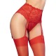 Бельо CHILIROSE - CR 4718 GARTERBELT & STOCKINGS RED M