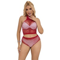 Бельо SUBBLIME - 952402 BODYSTOCKING FISHNET SET WITH PI