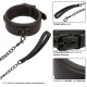 Нашийник CALEXOTICS - NOCTURNAL COLLAR & LEASH LEATHER ADJUSTABLE BLACK