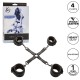 Хог тай CALEXOTICS - NOCTURNAL HOG TIE CONNECTOR CUERO AJUSTABLE BLACK