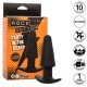 Анален разширител CALEXOTICS - ROCK BOTTOM TAPERED ANAL PLUG 10 VIBRACIONES SILICONE BLACK