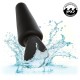 Анален разширител CALEXOTICS - ROCK BOTTOM TAPERED ANAL PLUG 10 VIBRACIONES SILICONE BLACK