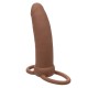 Вибратор CALEXOTICS - MAXX THICK DUAL PENETRATOR 10 VIBRATIONS BROWN