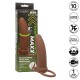 Вибратор CALEXOTICS - MAXX THICK DUAL PENETRATOR 10 VIBRATIONS BROWN