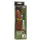 Вибратор CALEXOTICS - MAXX THICK DUAL PENETRATOR 10 VIBRATIONS BROWN