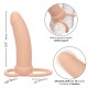 Вибратор CALEXOTICS - MAXX THICK DUAL PENETRATOR 10 VIBRATIONS FLESH