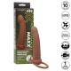 Вибратор CALEXOTICS - MAXX RIBBED DUAL PENETRATOR 10 VIBRATIONS BROWN