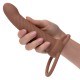 Вибратор CALEXOTICS - MAXX RIBBED DUAL PENETRATOR 10 VIBRATIONS BROWN