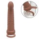 Вибратор CALEXOTICS - MAXX RIBBED DUAL PENETRATOR 10 VIBRATIONS BROWN