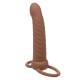 Вибратор CALEXOTICS - MAXX RIBBED DUAL PENETRATOR 10 VIBRATIONS BROWN