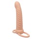 Вибратор CALEXOTICS - MAXX RIBBED DUAL PENETRATOR 10 VIBRATIONS FLESH