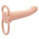 Вибратор CALEXOTICS - MAXX RIBBED DUAL PENETRATOR 10 VIBRATIONS FLESH