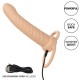 Вибратор CALEXOTICS - MAXX RIBBED DUAL PENETRATOR 10 VIBRATIONS FLESH