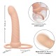 Вибратор CALEXOTICS - MAXX RIBBED DUAL PENETRATOR 10 VIBRATIONS FLESH