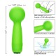 Мини масажор CALEXOTICS - NEON VIBES THE BUBBLY VIBE MINI MASSAGER 10 VIBRATIONS GREEN