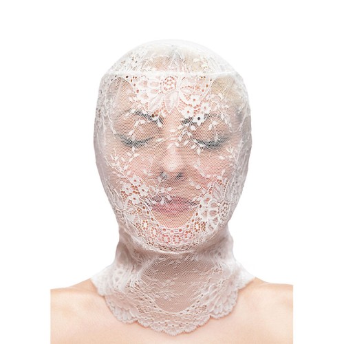 Маска NS NOVELTIES - FETISH & FASHION LACE HOOD WHITE