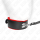 Нашийник KINK - NECKLACE WITH BELT 116 CM WITH RED LEATHER STRAP ADJUSTABLE 40-48 CM X 6 CM