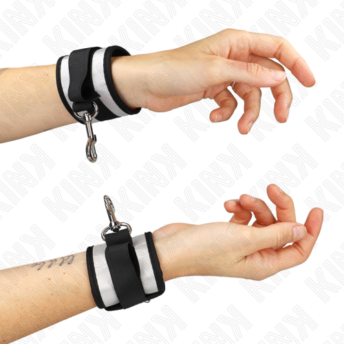 Белезници KINK - NEOPRENE WRIST CUFFS GREY 23 X 5 CM