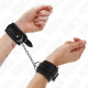 Белезници KINK - SNAKE PATTERN WRIST RESTRAINTS BLACK ADJUSTABLE 20-28 CM X 5.4 CM