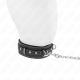 Нашийник KINK - PVC LEATHER NECKLACE WITH BELT 105 CM RHINESTONE RIVET 41.5 X 4 CM