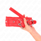 Нашийник KINK - COLLAR WITH LEASH 65 CM WITH RESTRICTIONS RED 36-42 CM X 5.5 CM