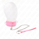 Нашийник KINK - COLLAR WITH LEASH 65 CM WITH RESTRICTIONS PINK 36-42 CM X 5.5 CM