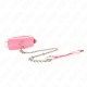 Нашийник KINK - COLLAR WITH LEASH 65 CM WITH RESTRICTIONS PINK 36-42 CM X 5.5 CM