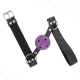 Топка за уста KINK - BREATHABLE BALL 4 CM GAG WITH DOUBLE RIVET PURPLE 62.5 x 2.5 CM ADJUSTABLE 42-58 CM